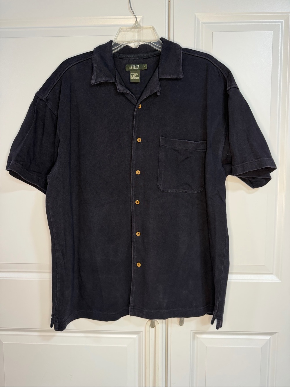 Vintage America faded black 100% cotton size m
